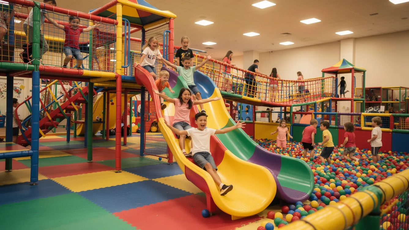 Mainz bei Regen – die besten Tipps für Unternehmungen bei Regenwetter 2 Mit Kindern macht Mainz bei Regen auch Spaß, z. B. im Indoorspielplatz.